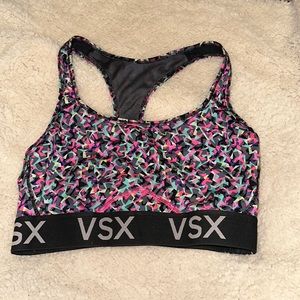 Victoria Secret Racerback Patterned Sports Bra